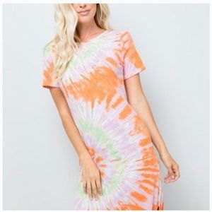 Sweet lovely tie dye midi dress by Jen